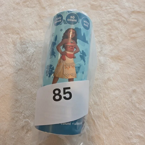 🌴3/$15🌴 Disney Princess Moana Tissue 2ply Ultra Soft 50 ct Cup Holder New - Picture 6 of 6